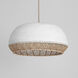 Tamba 1 Light 17.5 inch Ivory Single Pendant Ceiling Light