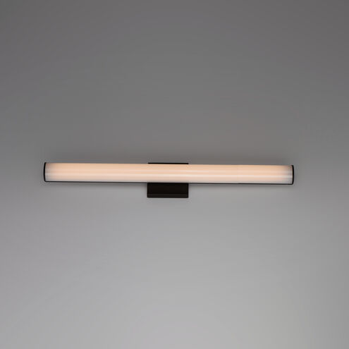 Rail LED 24 inch Black Bath Vanity Wall Light