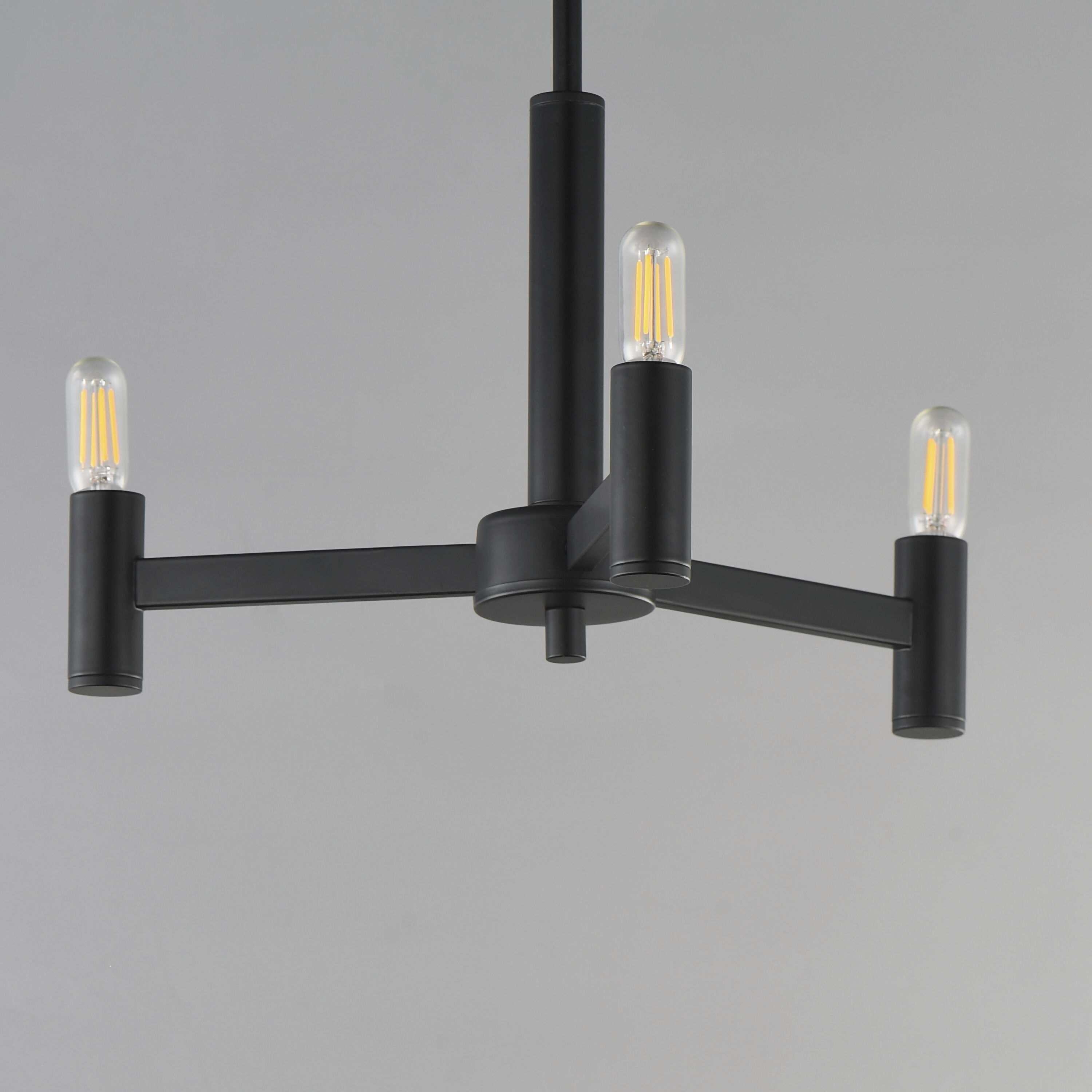 Emana 3 Light 16.25 inch Black Chandelier Ceiling Light
