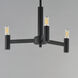 Emana 3 Light 16.25 inch Black Chandelier Ceiling Light