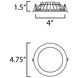 Cove LED 4.75 inch White Flush Mount Ceiling Light