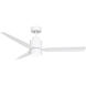 Falcon 52 inch Matte White Indoor Ceiling Fan