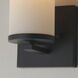 Lateral 1 Light 5 inch Black Wall Sconce Wall Light in Satin White