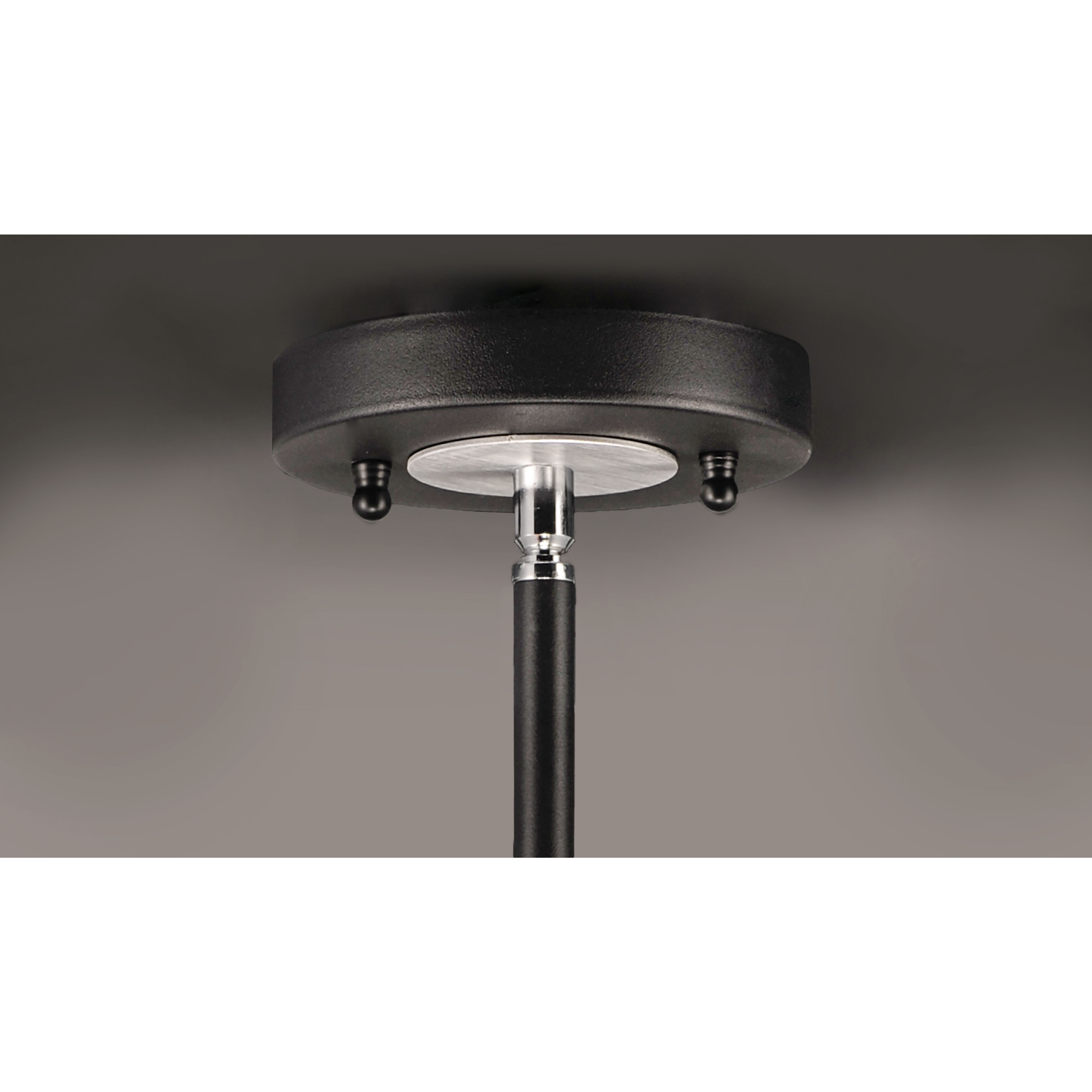 Dual 12 Light 26.25 inch Black/Brushed Aluminum Outdoor Chandelier