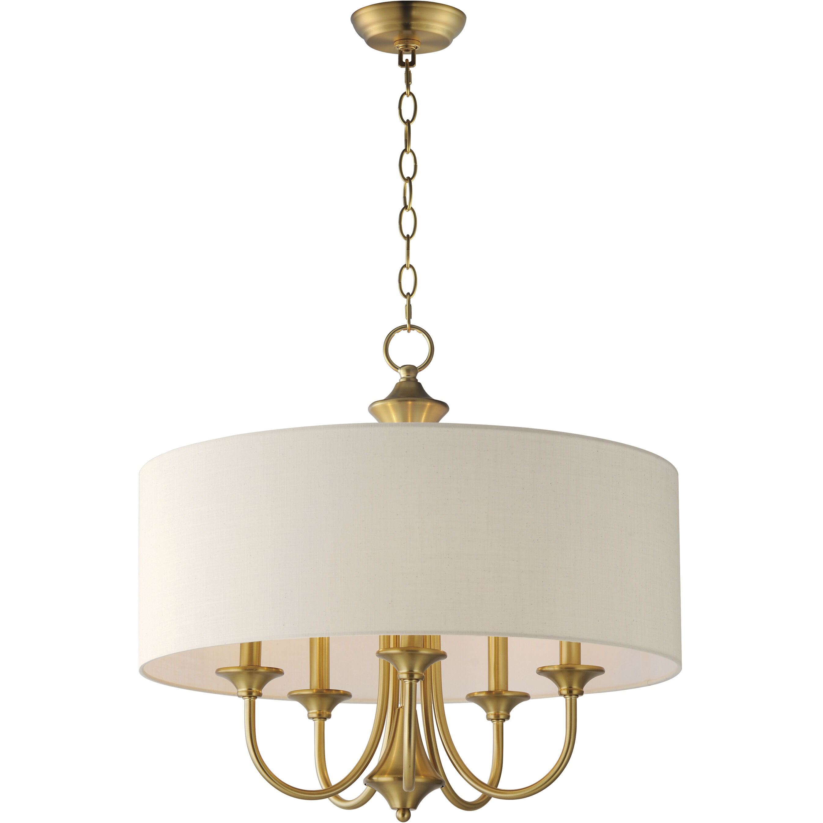 Bongo 5 Light 22 inch Natural Aged Brass Multi-Light Pendant Ceiling Light