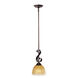 Maxim Lighting Barcelona 1 Light Mini Pendant in Oil Rubbed Bronze 91412AIOI