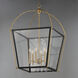 McCadden 6 Light 24 inch Black and Natural Aged Brass Entry Foyer Pendant Ceiling Light