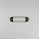 Capsule LED 18 inch Black and Natural Aged Brass Bath Vanity Wall Light in Black with Natural Aged Brass