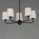Bristol 5 Light 26.5 inch Anthracite Single-Tier Chandelier Ceiling Light