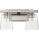 Cubos 2 Light 14 inch Satin Nickel Bath Vanity Wall Light