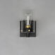 Pinn 1 Light 4.75 inch Black and Satin Brass Wall Sconce Wall Light