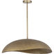 Denarii 2 Light 24.5 inch Natural Gold Single Pendant Ceiling Light