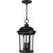 Dover DC 3 Light 10 inch Bronze Outdoor Hanging Lantern
