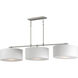 Bongo 3 Light 60 inch Satin Nickel Linear Pendant Ceiling Light