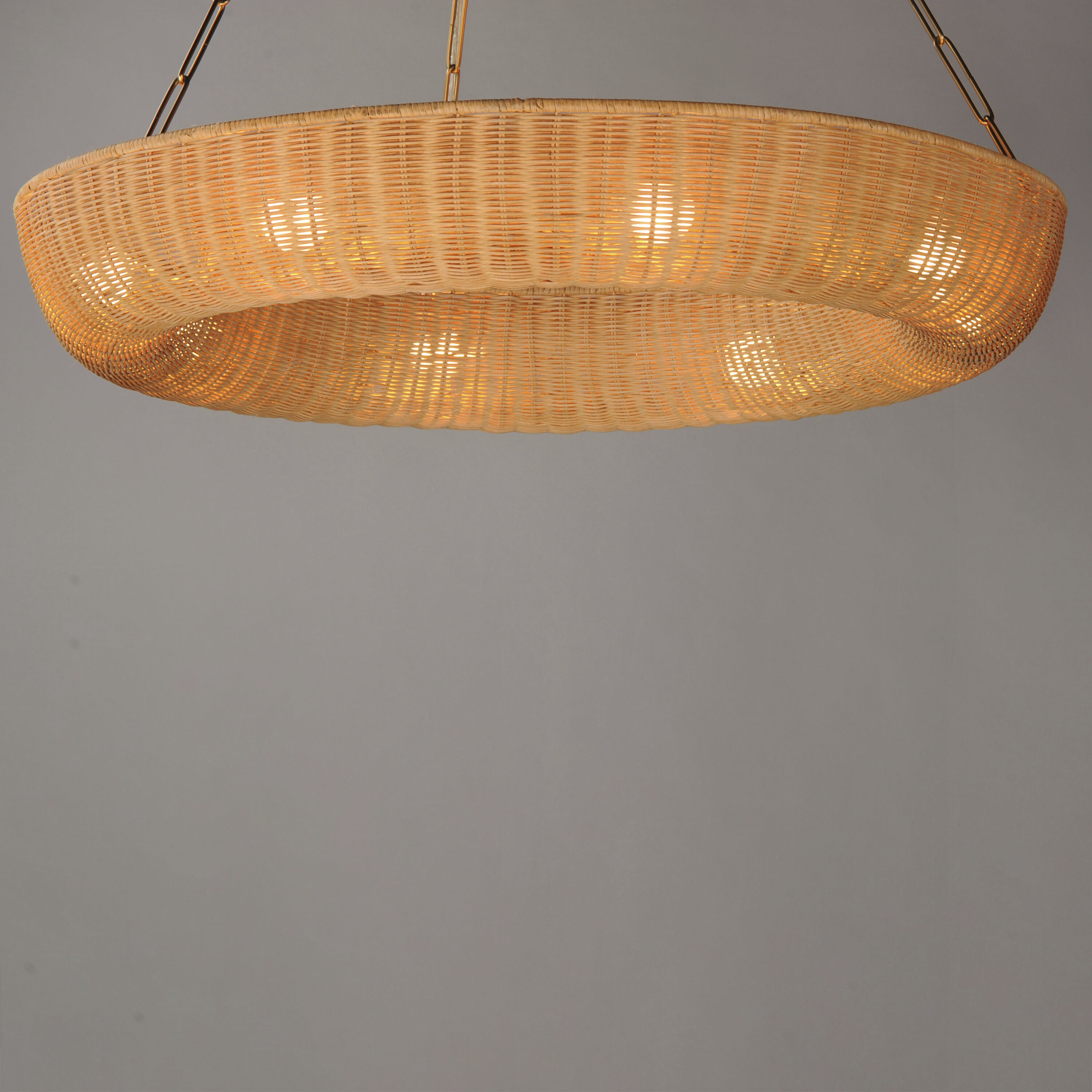 Bower 8 Light 40 inch Natural Aged Brass Ring Pendant Ceiling Light