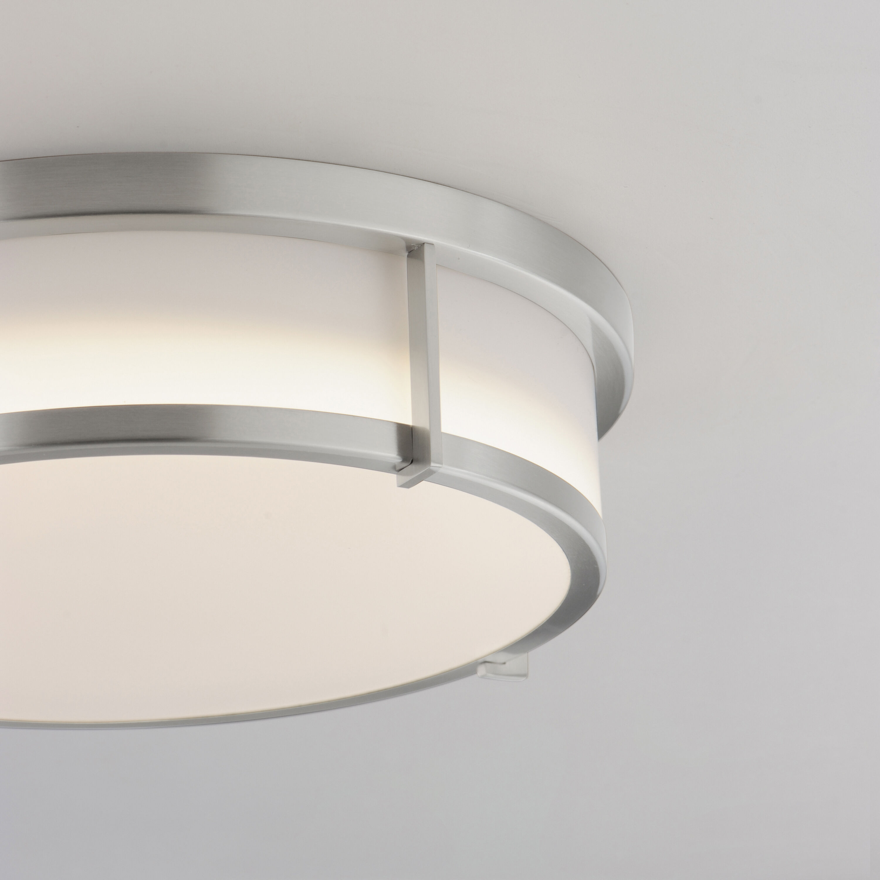 Rogue LED 13 inch Satin Nickel Flush Mount Ceiling Light