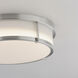 Rogue LED 13 inch Satin Nickel Flush Mount Ceiling Light