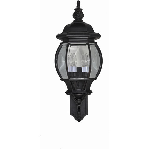 Crown Hill 4 Light 25.5 inch Black Outdoor Wall Mount
