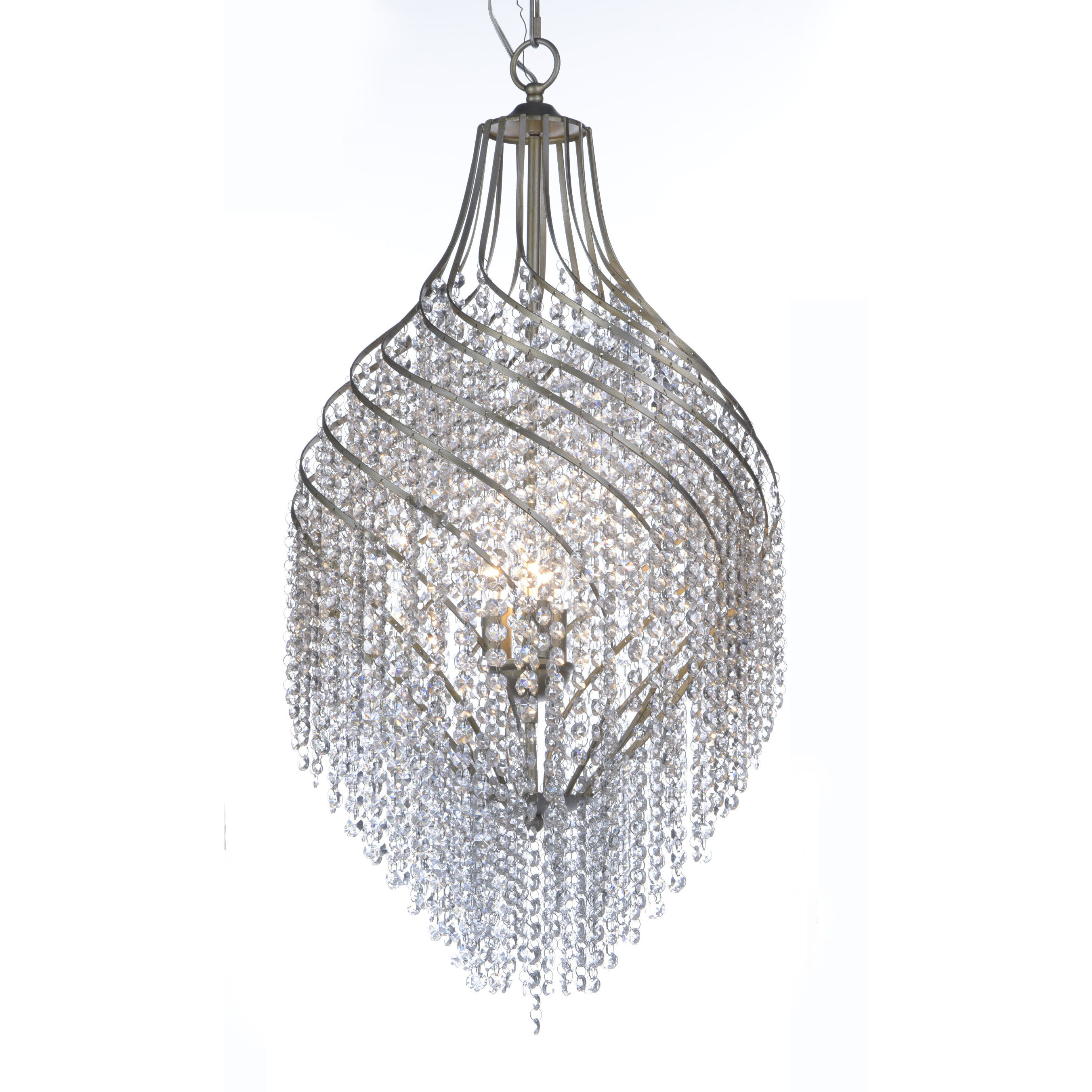 Maxim Lighting 22007BCGS Twirl 3 Light 16.75 inch Golden