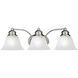 Malaga 3 Light 19.50 inch Bathroom Vanity Light
