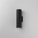 Stout LED 15 inch Black Outdoor Wall Mount