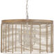 Vannerie 4 Light 20 inch Ecru Single Pendant Ceiling Light