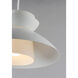 Nordic 1 Light 14.25 inch White Single Pendant Ceiling Light