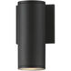 Caldera LED 7.75 inch Black Outdoor Wall Mount
