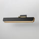 Miles LED 24 inch Black and Natural Aged Brass Wall Sconce Wall Light