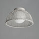 Cestino 1 Light 15.75 inch Weathered White Flush Mount Ceiling Light