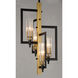 Flambeau 4 Light 13 inch Black/Antique Brass Single Pendant Ceiling Light