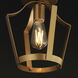 Arden 1 Light 9.5 inch Natural Aged Brass Semi-Flush Mount Ceiling Light