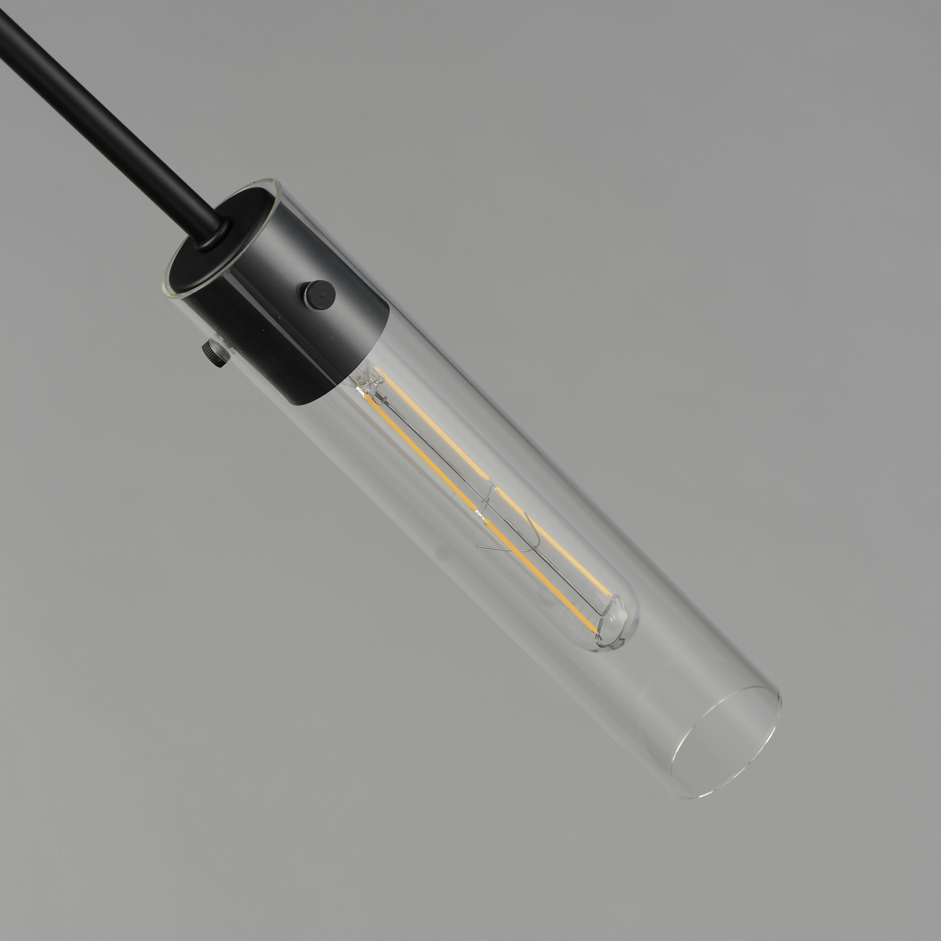 Equilibrium LED 42 inch Black Linear Pendant Ceiling Light