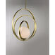 Coronet 1 Light 17.5 inch Satin Brass Single Pendant Ceiling Light