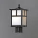 Coldwater 1 Light 12 inch Black Outdoor Pole/Post Mount in White