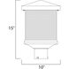 Triumph VX LED 15 inch Earth Tone Outdoor Pole/Post Mount
