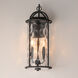Del Mar 2 Light 24.25 inch Blacksmith Outdoor Wall Mount in Water