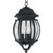 Crown Hill 3 Light 7.5 inch Black Outdoor Hanging Lantern