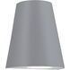 Taper LED 6.25 inch Silver Outdoor Wall Mount