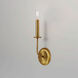 Wesley 1 Light 4.75 inch Satin Brass ADA Wall Sconce Wall Light