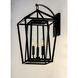 Artisan 3 Light 20.75 inch Black Outdoor Wall Mount