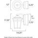 Balboa DC LED 17.25 inch Copper Oxide Outdoor Wall Mount
