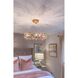 Crystal Garden 6 Light 18.25 inch Gold Leaf Multi-Light Pendant Ceiling Light