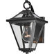 Prism 1 Light 12.25 inch Black Outdoor Wall Mount