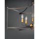 Wellington 5 Light 30 inch Oil Rubbed Bronze and Antique Brass Multi-Light Pendant Ceiling Light