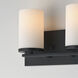 Lateral 2 Light 12 inch Black Bath Vanity Wall Light in Satin White