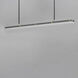 Spectre LED 47.25 inch Black and Natural Aged Brass Linear Pendant Ceiling Light