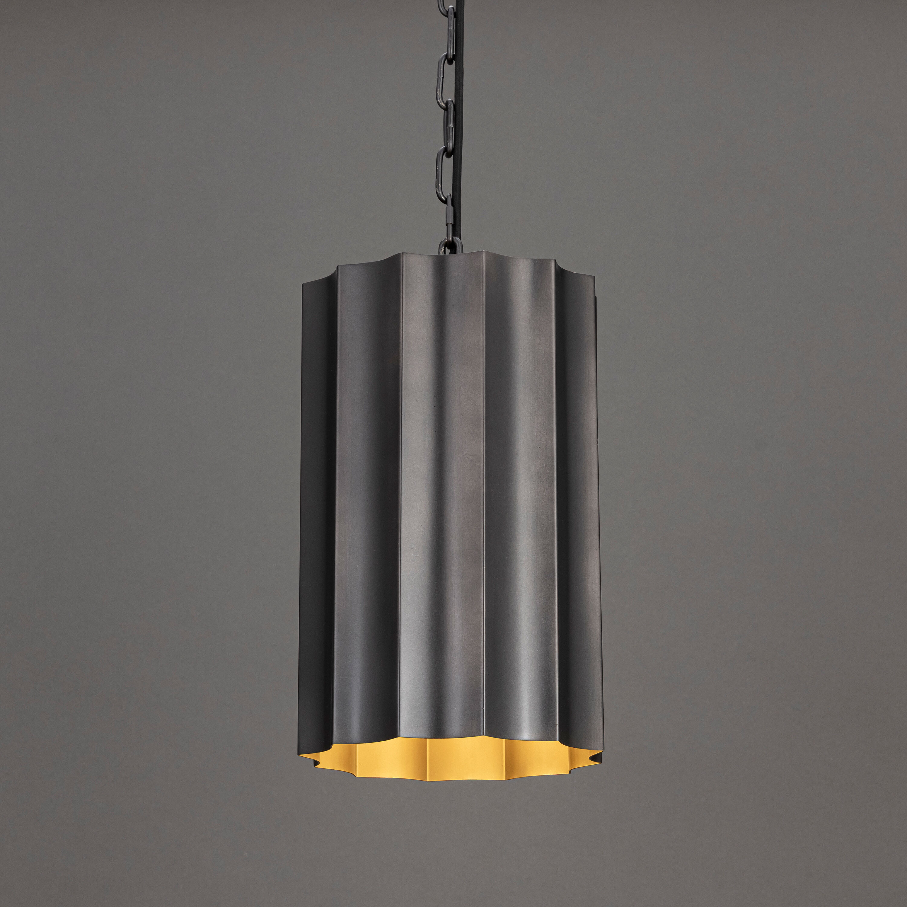 Allegra 1 Light 9.25 inch Gunmetal and Gold Mini Pendant Ceiling Light