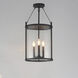 Belfry 3 Light 13 inch Black Outdoor Pendant in Clear
