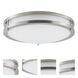 Linear LED 16 inch Satin Nickel Flush Mount Ceiling Light
